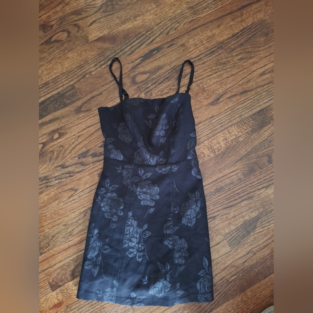Womens Urban Outfitters Black Floral Dress Size Small.